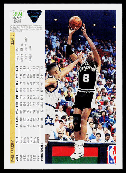 1991-92 Upper Deck #359 Paul Pressey