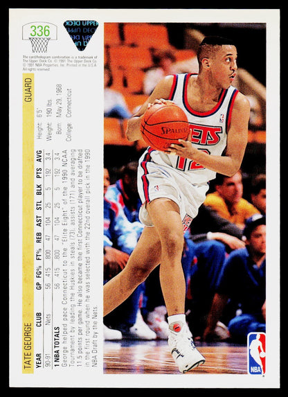 1991-92 Upper Deck #336 Tate George