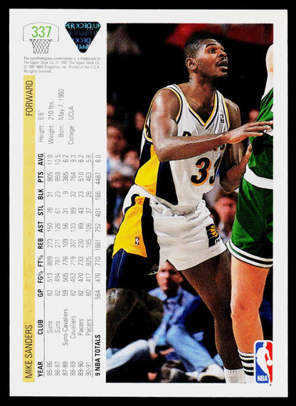 1991-92 Upper Deck #337 Mike Sanders