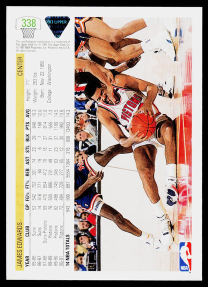 1991-92 Upper Deck #338 James Edwards