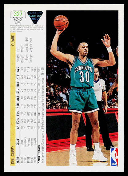 1991-92 Upper Deck #327 Dell Curry