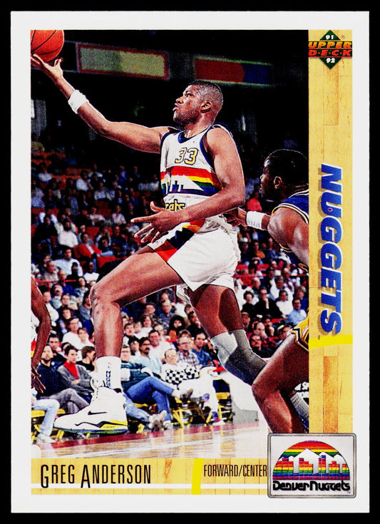 1991-92 Upper Deck #314 Greg Anderson