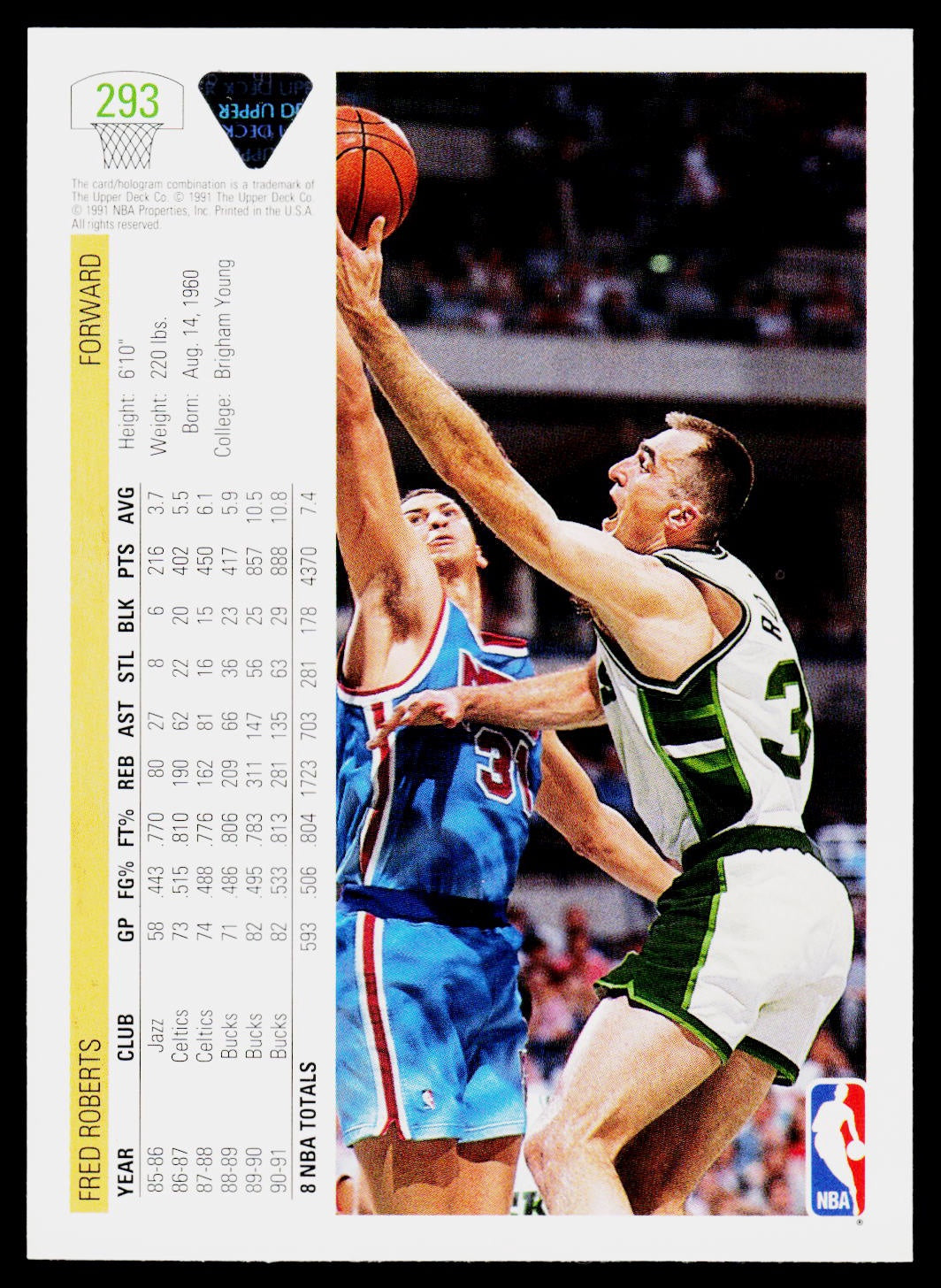 1991-92 Upper Deck #293 Fred Roberts