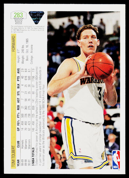 1991-92 Upper Deck #283 Tom Tolbert
