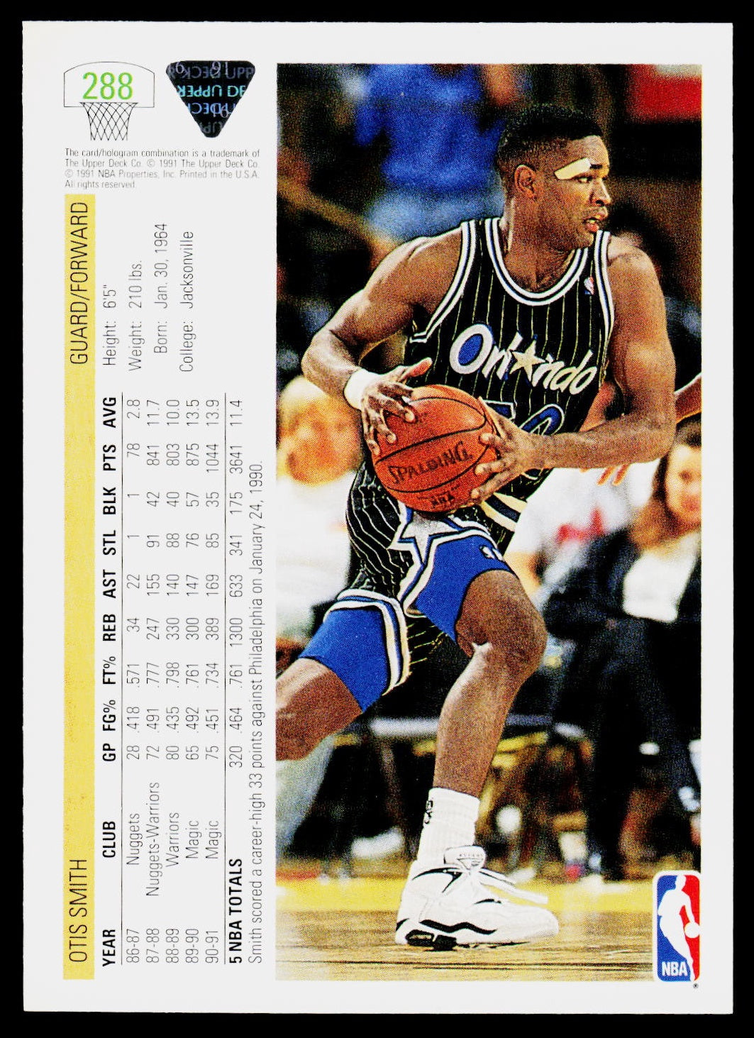 1991-92 Upper Deck #288 Otis Smith