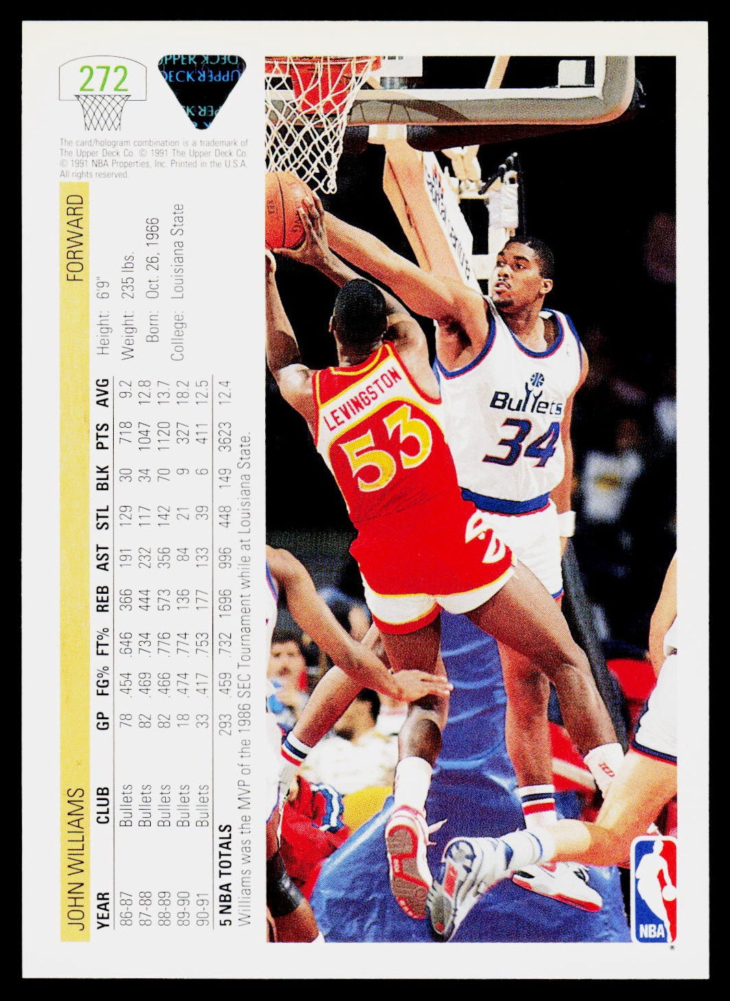 1991-92 Upper Deck #272 John Williams