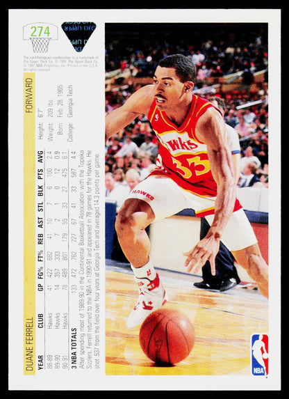 1991-92 Upper Deck #274 Duane Ferrell