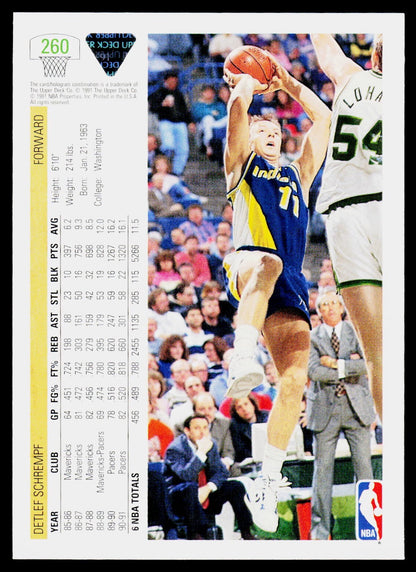 1991-92 Upper Deck #260 Detlef Schrempf