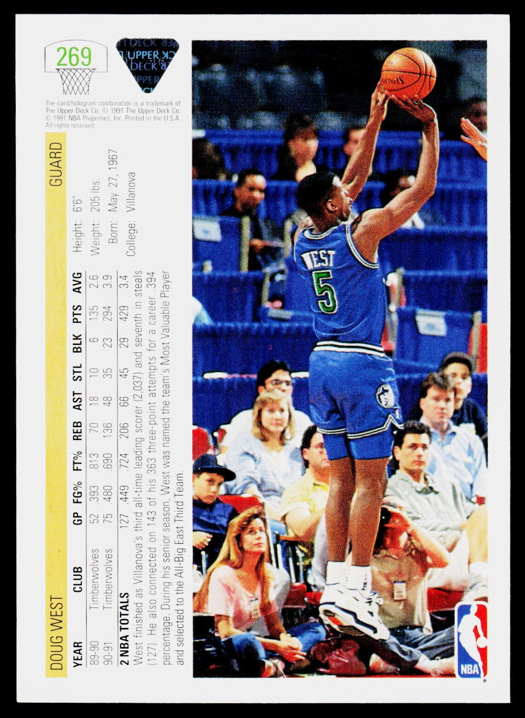 1991-92 Upper Deck #269 Doug West