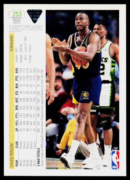 1991-92 Upper Deck #253 Chuck Person