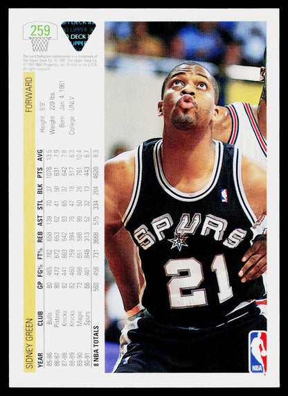 1991-92 Upper Deck #259 Sidney Green