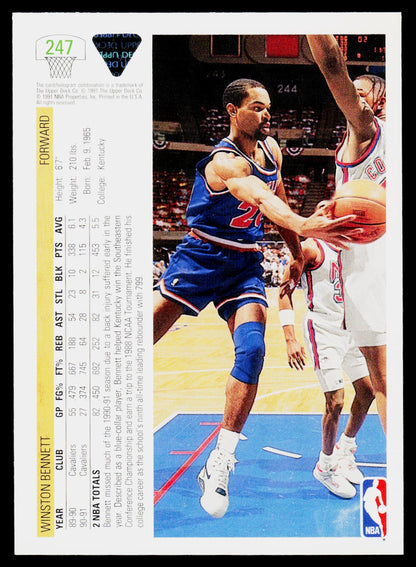 1991-92 Upper Deck #247 Winston Bennett