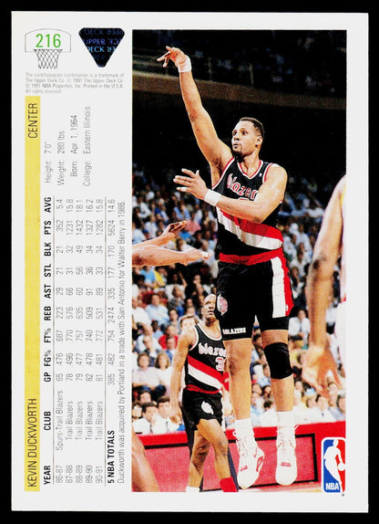 1991-92 Upper Deck #216 Kevin Duckworth