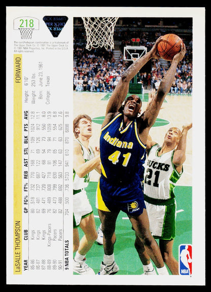 1991-92 Upper Deck #218 LaSalle Thompson