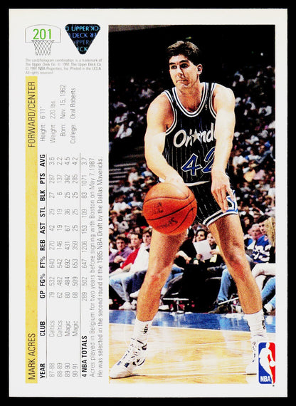 1991-92 Upper Deck #201 Mark Acres