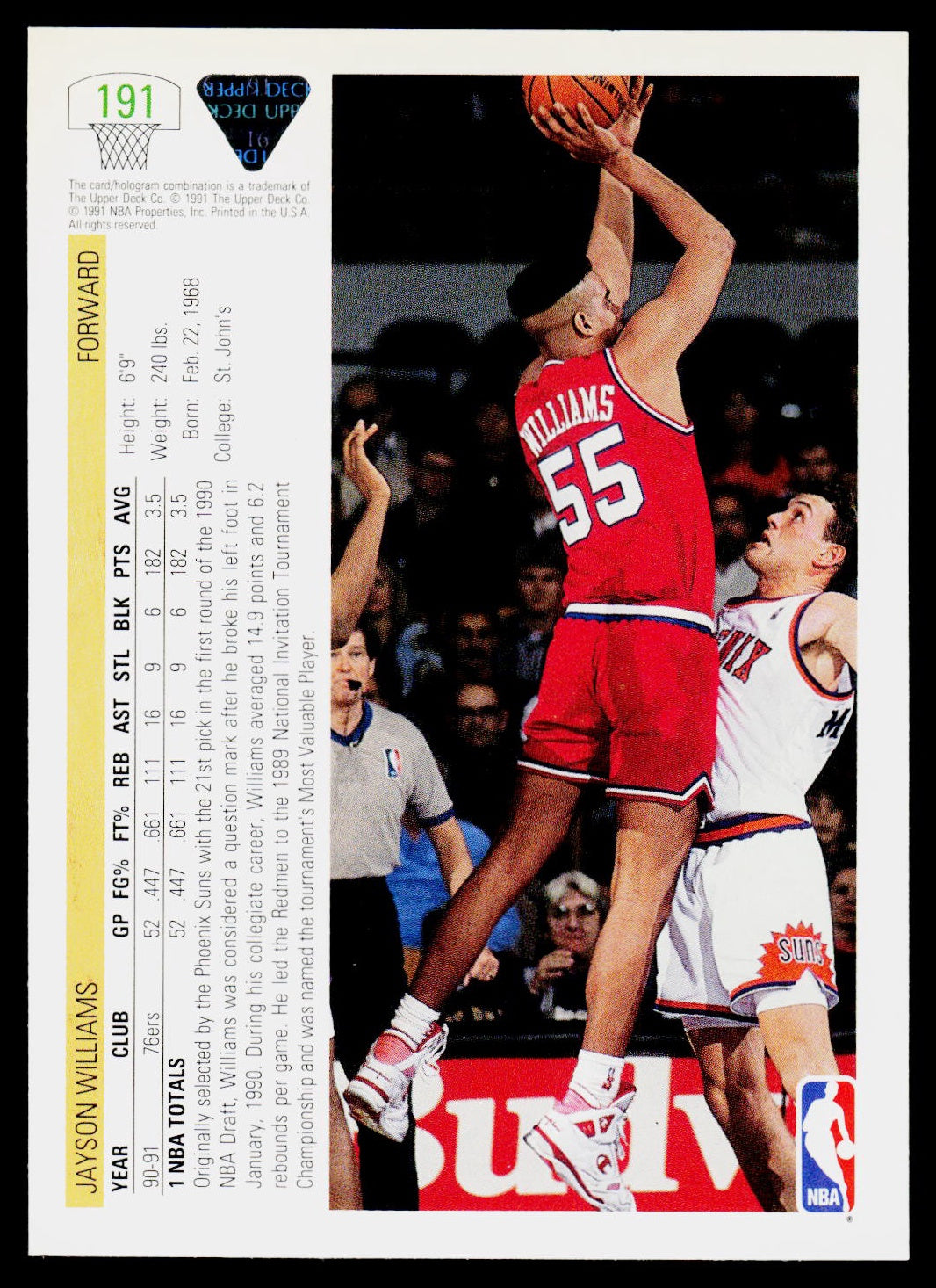 1991-92 Upper Deck #191 Jayson Williams
