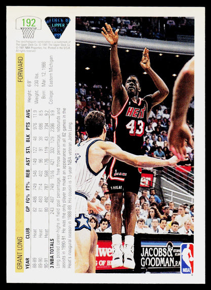1991-92 Upper Deck #192 Grant Long
