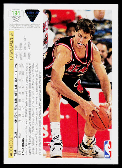 1991-92 Upper Deck #194 Alec Kessler