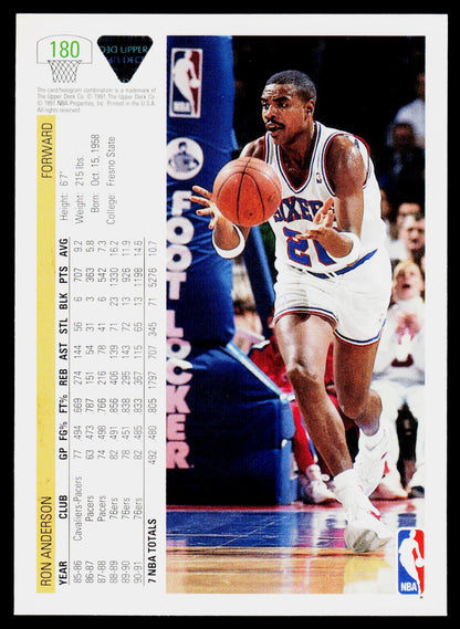1991-92 Upper Deck #180 Ron Anderson