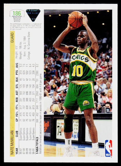 1991-92 Upper Deck #186 Nate McMillan