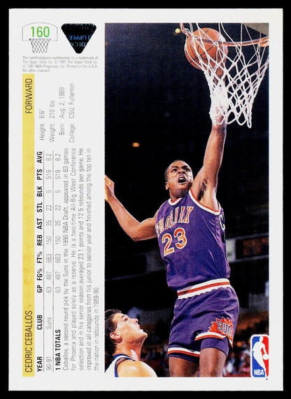 1991-92 Upper Deck #160 Cedric Ceballos