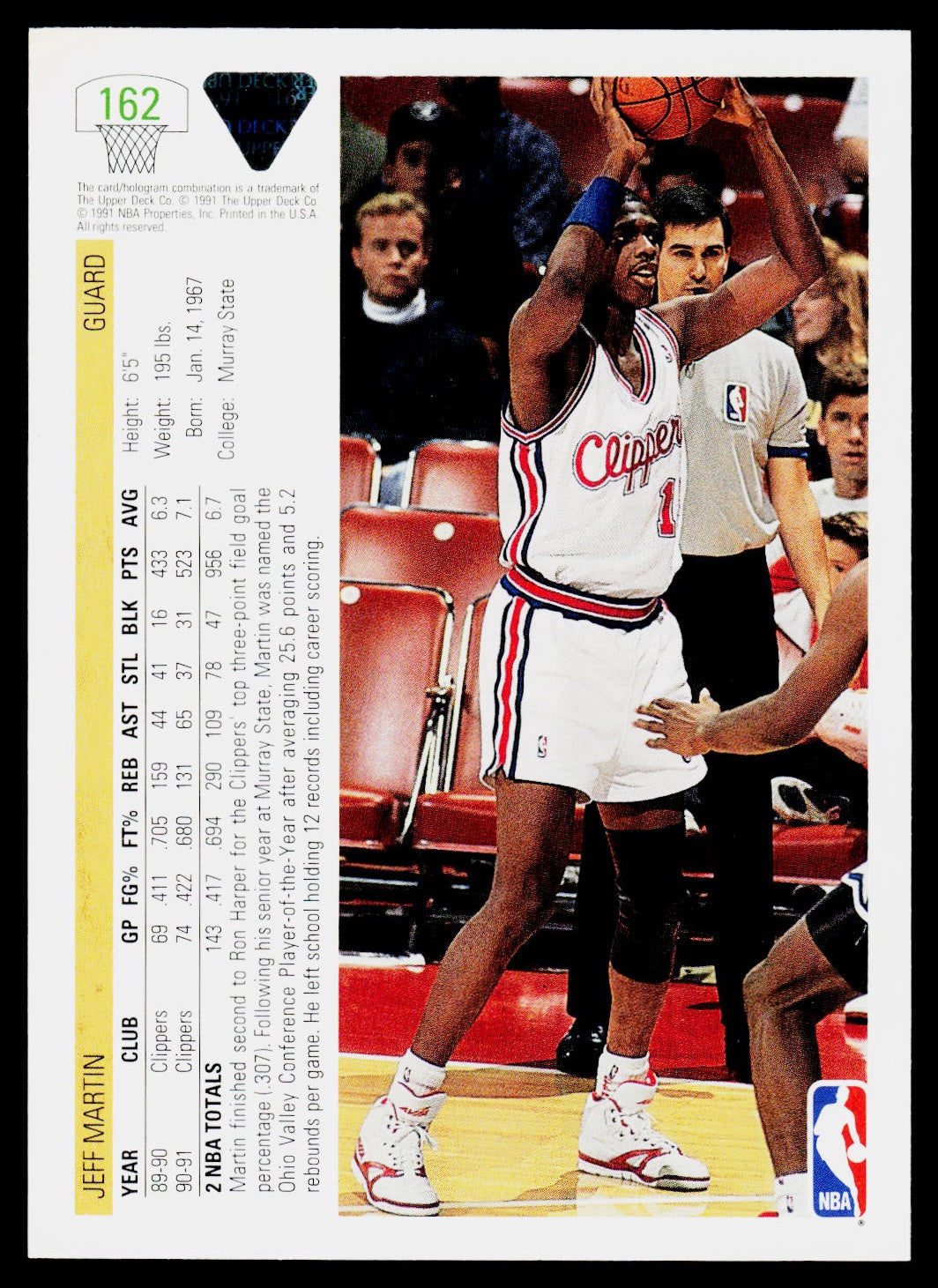 1991-92 Upper Deck #162 Jeff Martin