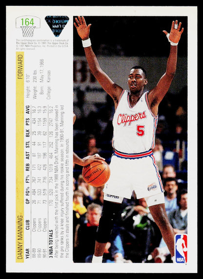 1991-92 Upper Deck #164 Danny Manning