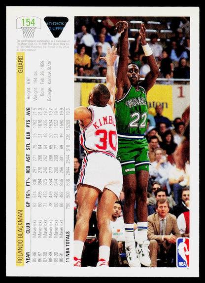 1991-92 Upper Deck #154 Rolando Blackman