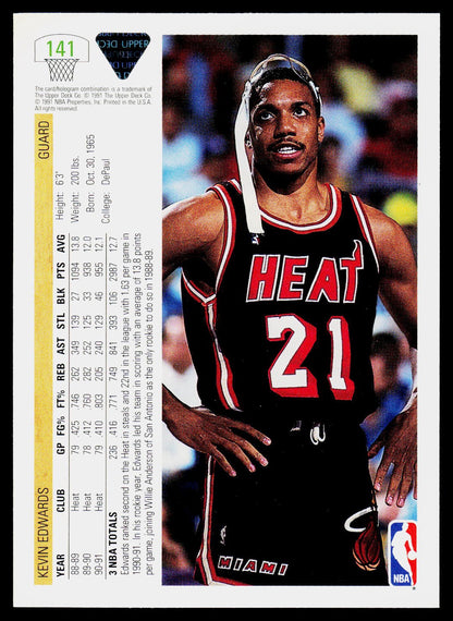 1991-92 Upper Deck #141 Kevin Edwards