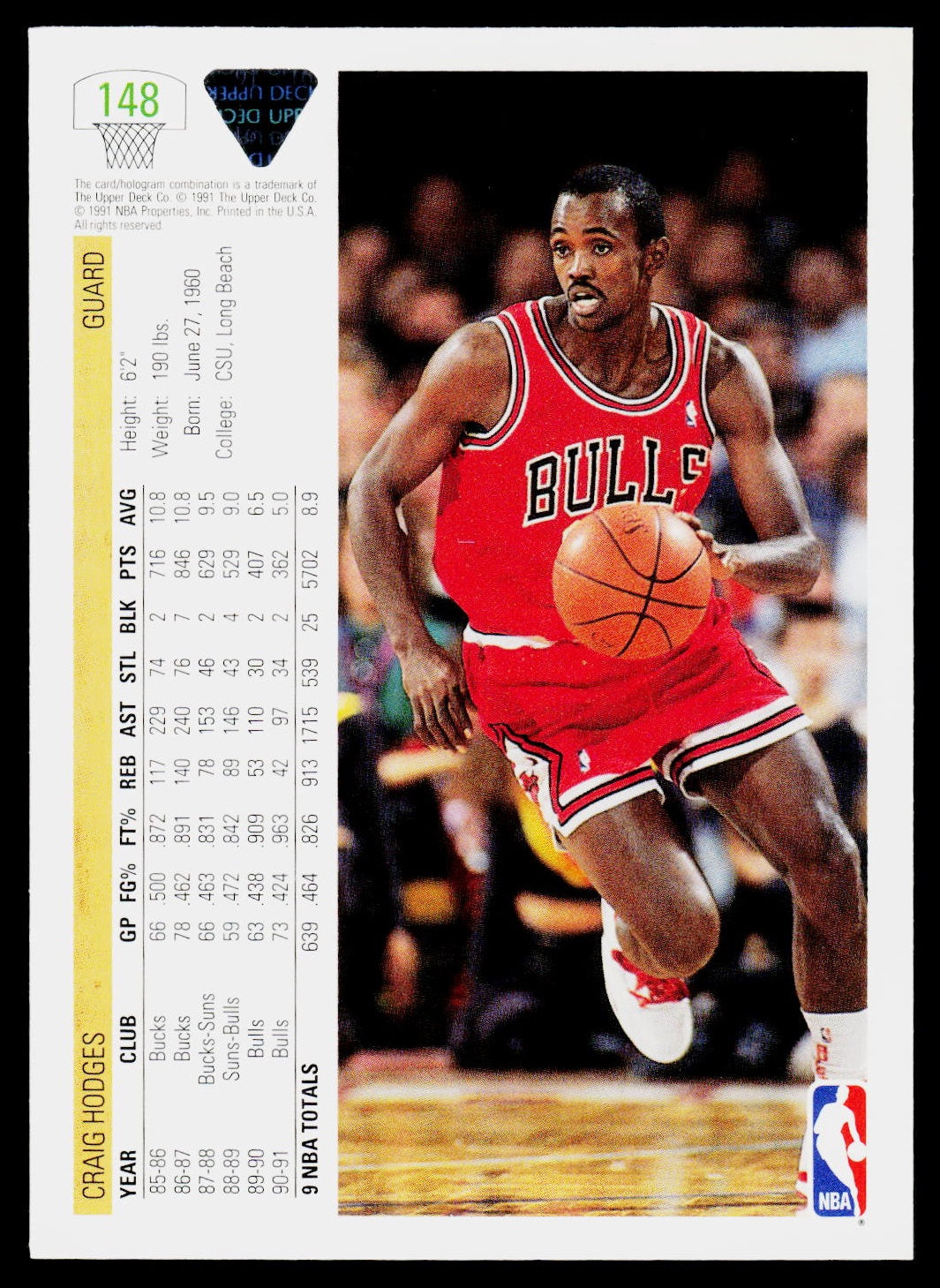 1991-92 Upper Deck #148 Craig Hodges