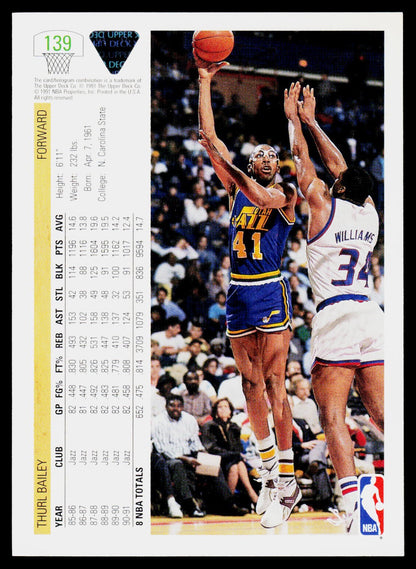 1991-92 Upper Deck #139 Thurl Bailey