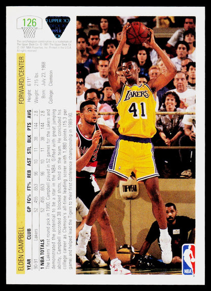 1991-92 Upper Deck #126 Elden Campbell
