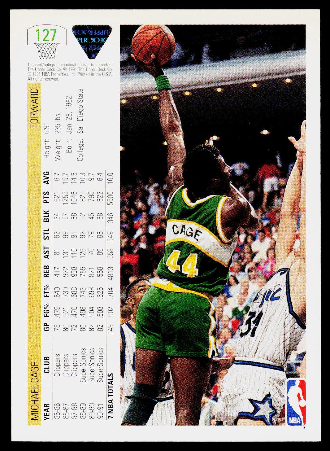 1991-92 Upper Deck #127 Michael Cage