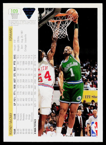 1991-92 Upper Deck #109 Rodney McCray