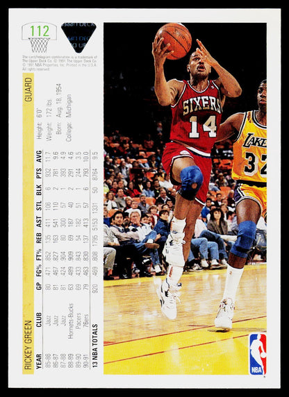 1991-92 Upper Deck #112 Rickey Green