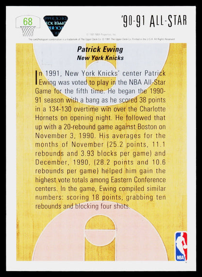 1991-92 Upper Deck #68 Patrick Ewing