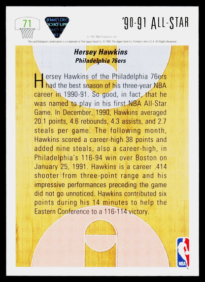 1991-92 Upper Deck #71 Hersey Hawkins