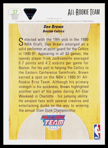 1991-92 Upper Deck #37 Dee Brown