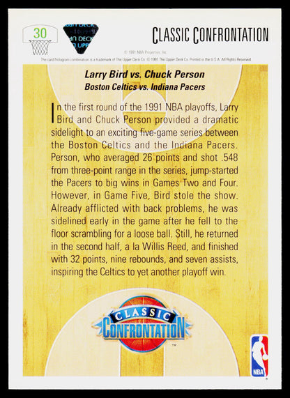 1991-92 Upper Deck #30 Bird vs. Person