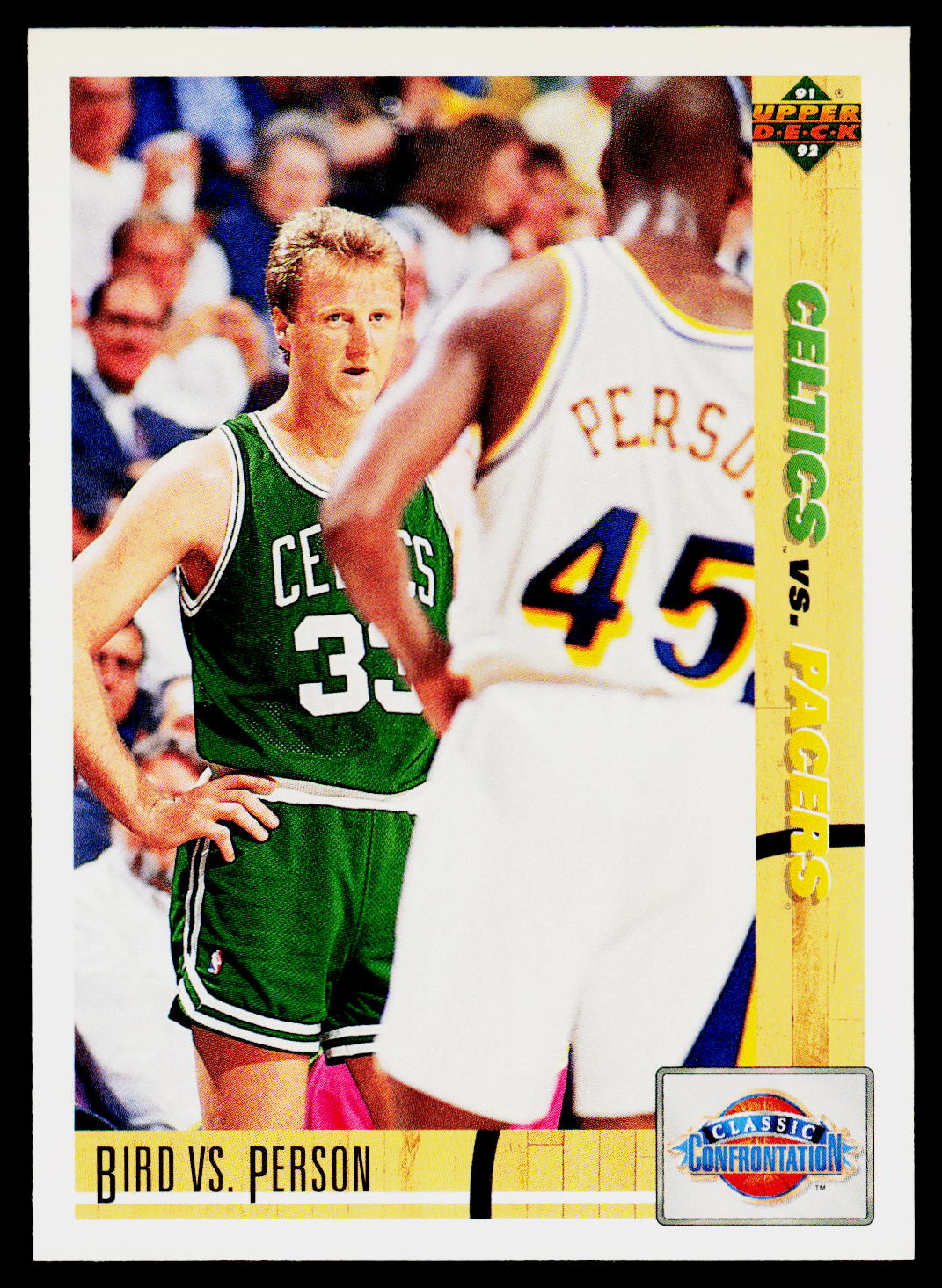 1991-92 Upper Deck #30 Bird vs. Person