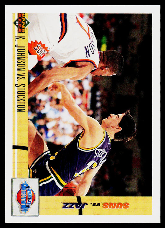 1991-92 Upper Deck #32 K. Johnson vs. Stockton