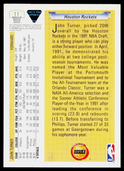 1991-92 Upper Deck #11 John Turner
