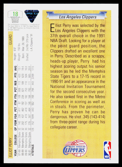 1991-92 Upper Deck #18 Elliot Perry