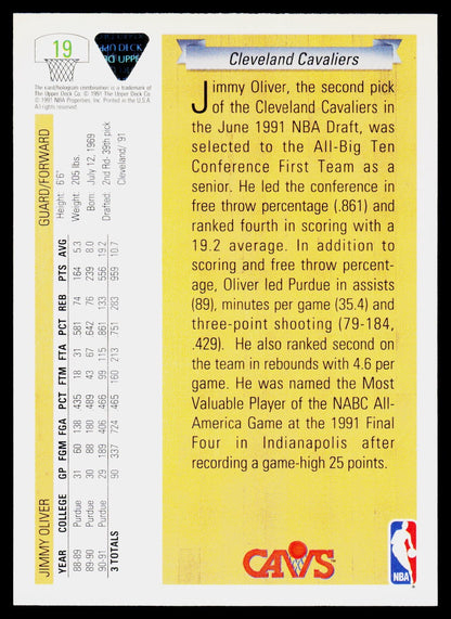 1991-92 Upper Deck #19 Jimmy Oliver
