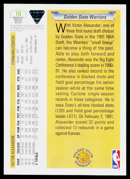 1991-92 Upper Deck #10 Victor Alexander