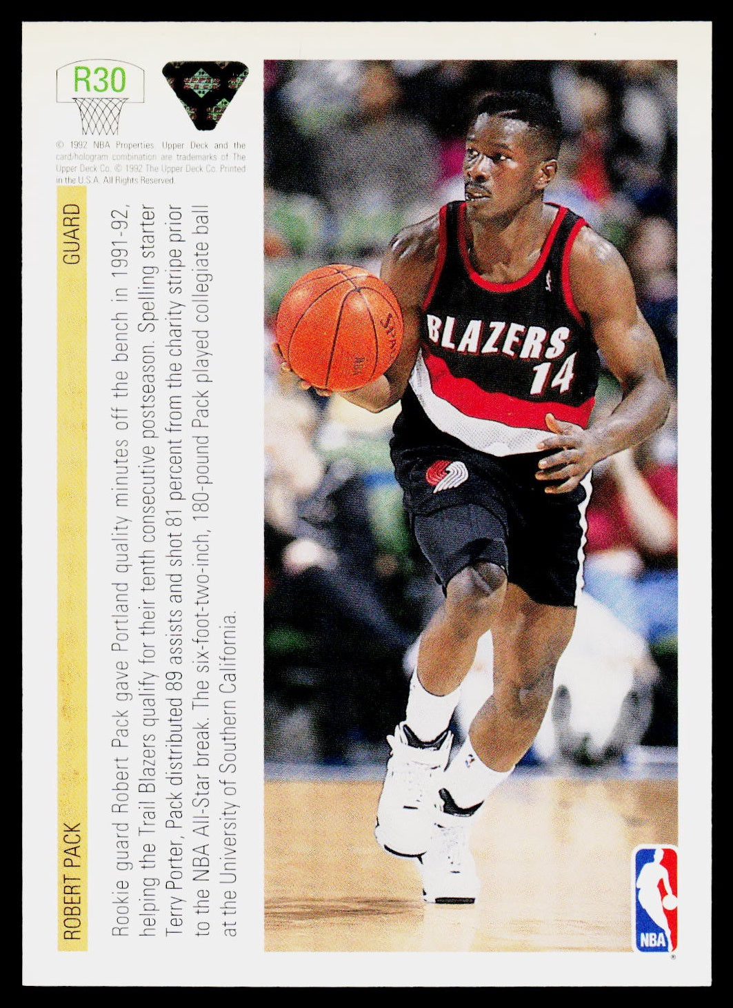 1991-92 Upper Deck #R30 Robert Pack Rookie Standouts