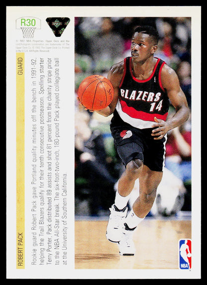 1991-92 Upper Deck #R30 Robert Pack Rookie Standouts