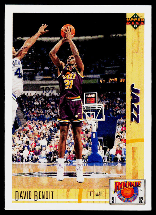 1991-92 Upper Deck #R34 David Benoit Rookie Standouts