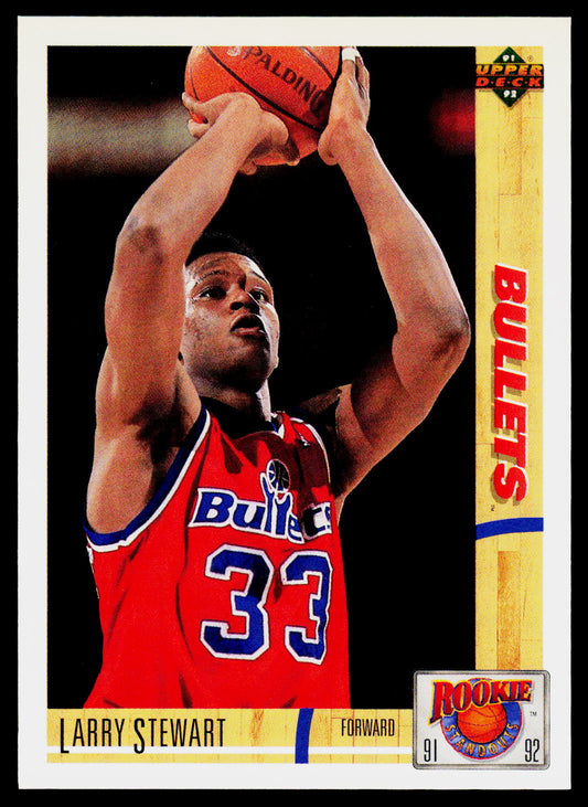 1991-92 Upper Deck #R39 Larry Stewart Rookie Standouts