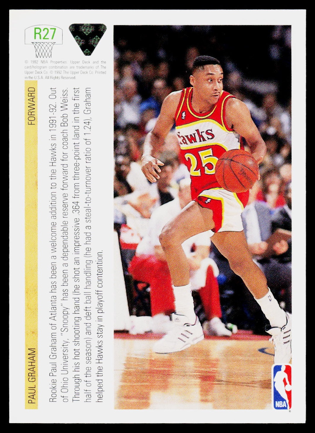 1991-92 Upper Deck #R27 Paul Graham Rookie Standouts